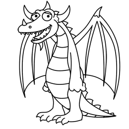 260x260 How To Draw A Dragon Cartoon
