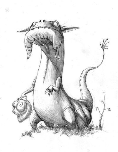 400x513 Pin By Paranoidtelex On Pencil And Charcoal Monsters