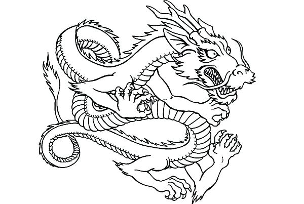 600x403 Epic Chinese Dragon Printable Coloring Pages Free Download Drawing