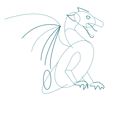 400x388 How To Draw A Dragon Sketchbook Challenge 53