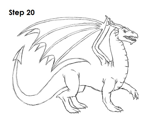 500x386 How To Draw A Dragon