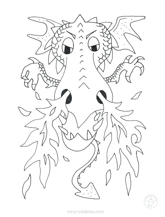 547x718 Dragon Coloring Books And Vector Illustration Of Cartoon Dragon