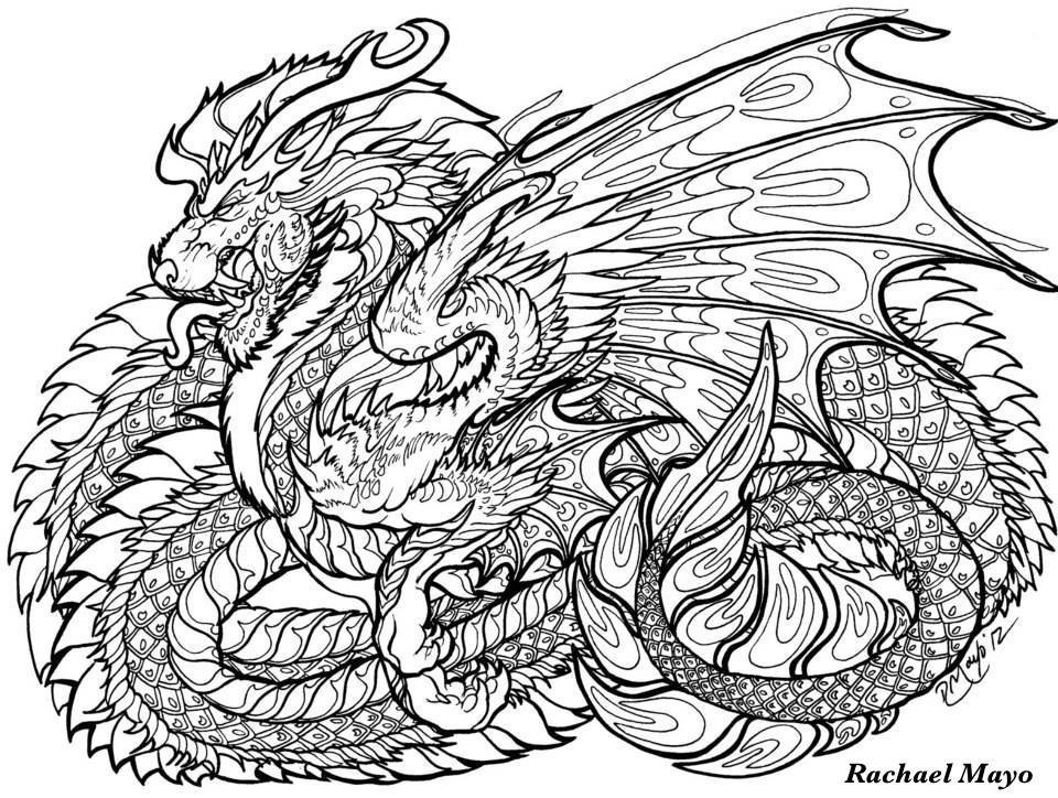 960x724 Pin By Daidra Fisher On Color Pages Dragons