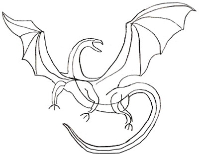 400x310 How To Draw A Dragon