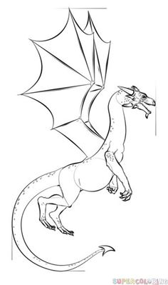 236x399 How To Draw A Realistic Dragon Step By Step. Drawing Tutorials