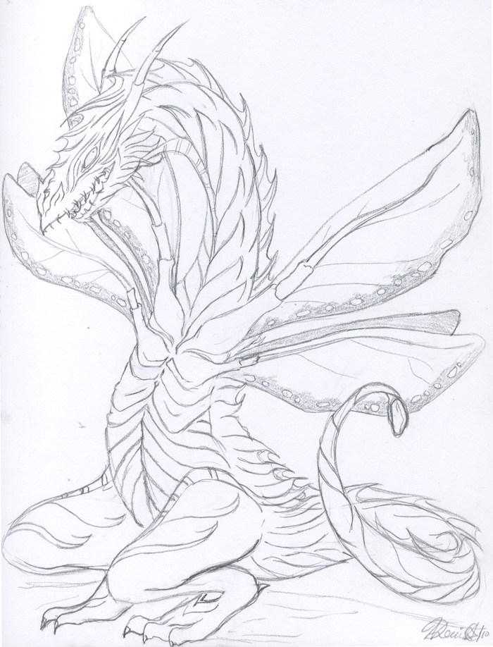 700x918 Fairy Dragon Sketch By Wolfypaints