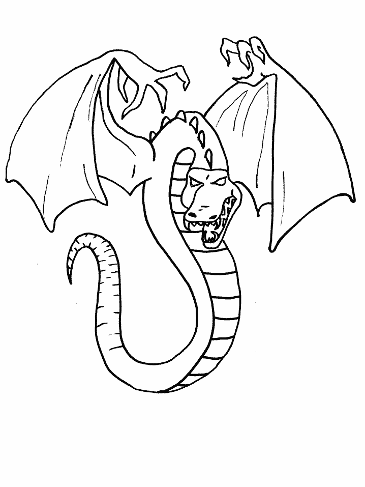 718x957 Dragon Coloring Pages Samples