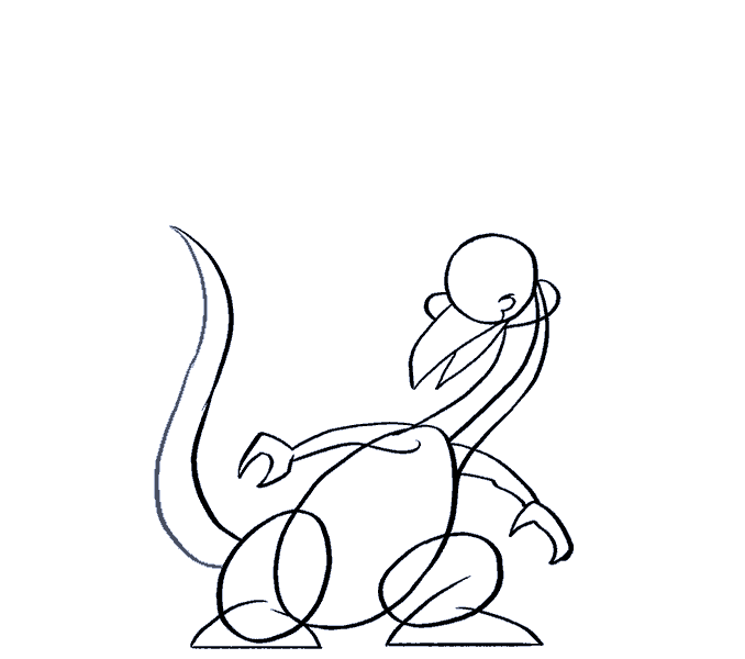 678x600 How To Draw A Cartoon Dragon Easy Drawing Guides