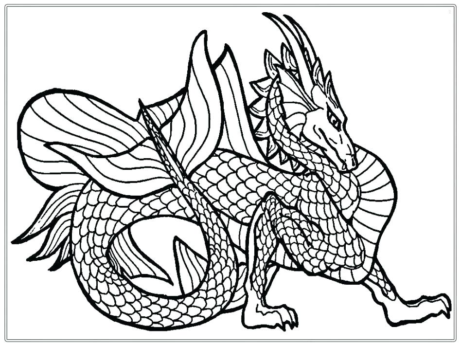 948x711 Dragon Head Coloring Page New Year Drawing Pages Printable Artsy