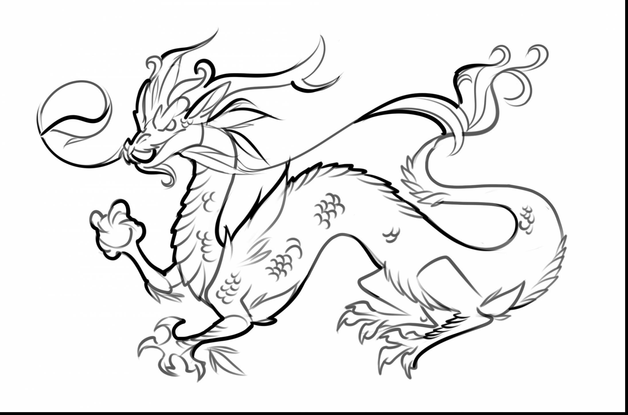 2189x1447 Chinese New Year Dragon Coloring Pages Free Draw To Color
