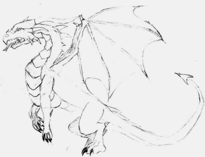 688x528 Hand Drawn Dragons By Me!