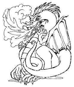 248x291 Dragon Coloring Pages Samples
