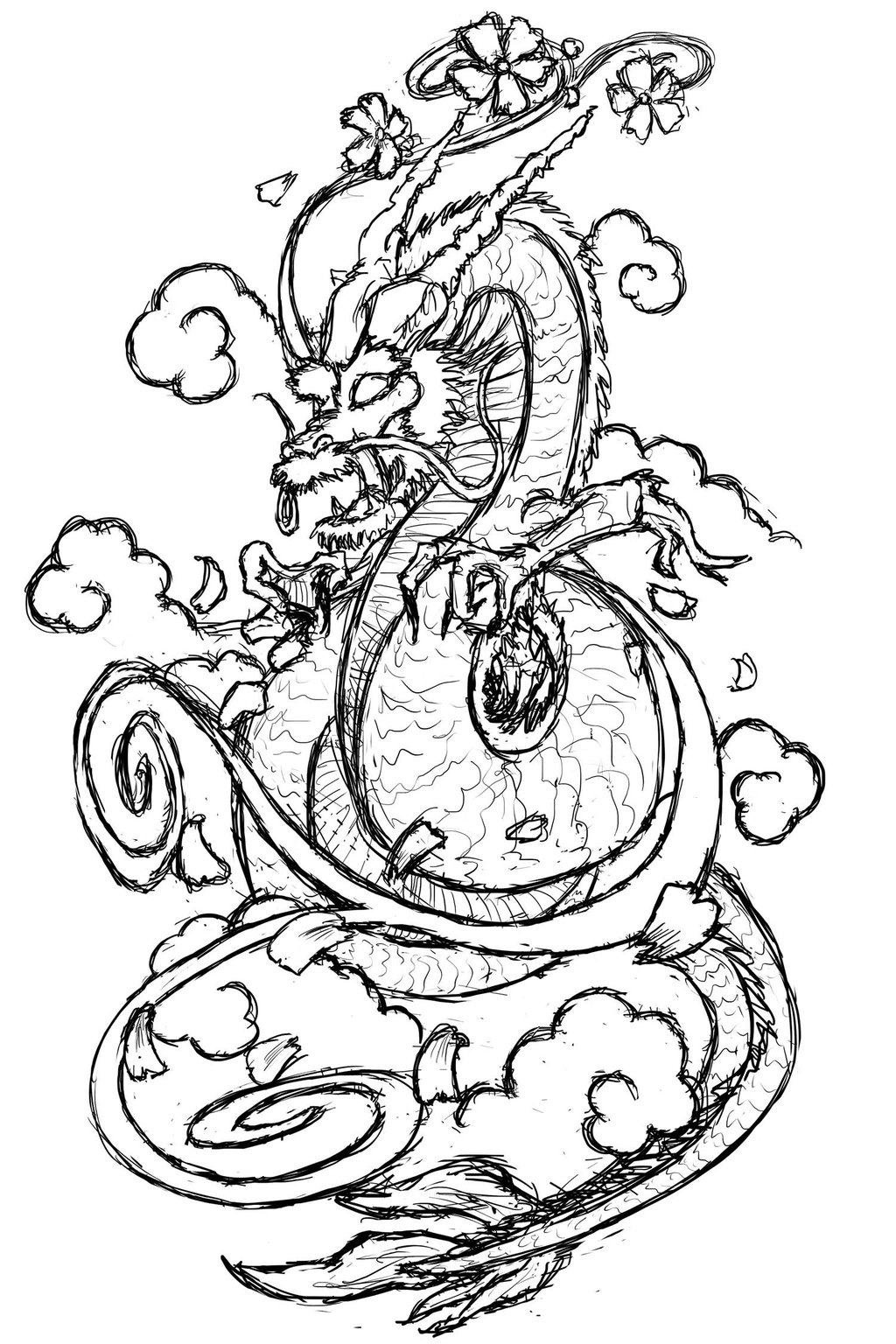 1024x1536 Dragon Tattoo By Jdstone