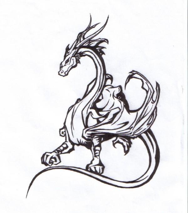 600x678 Dragon Drawings Tattoo Design Idea For Men And Women