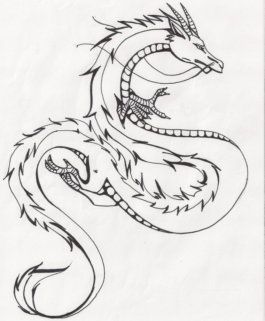 848x1024 Chinese Dragon Drawings Best Chinese Dragon Drawing Ideas