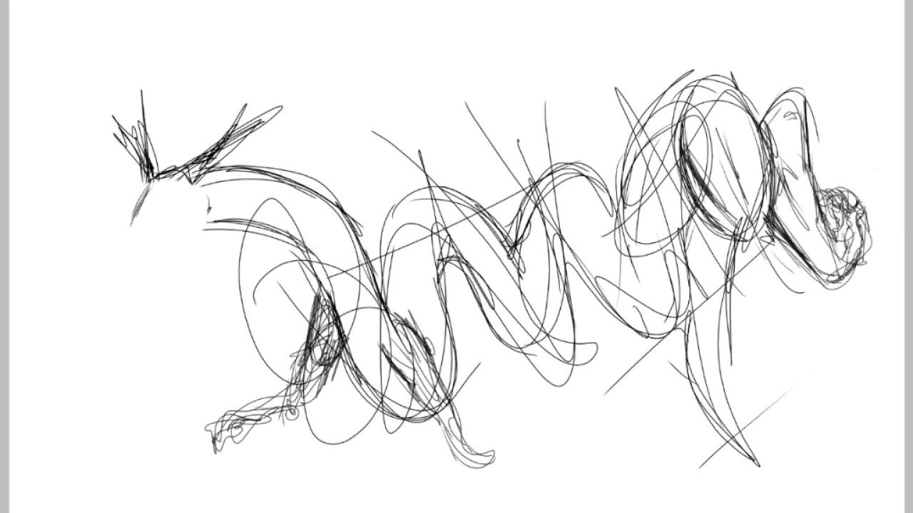 1280x720 Eastern Dragon Sketchchinese Dragon