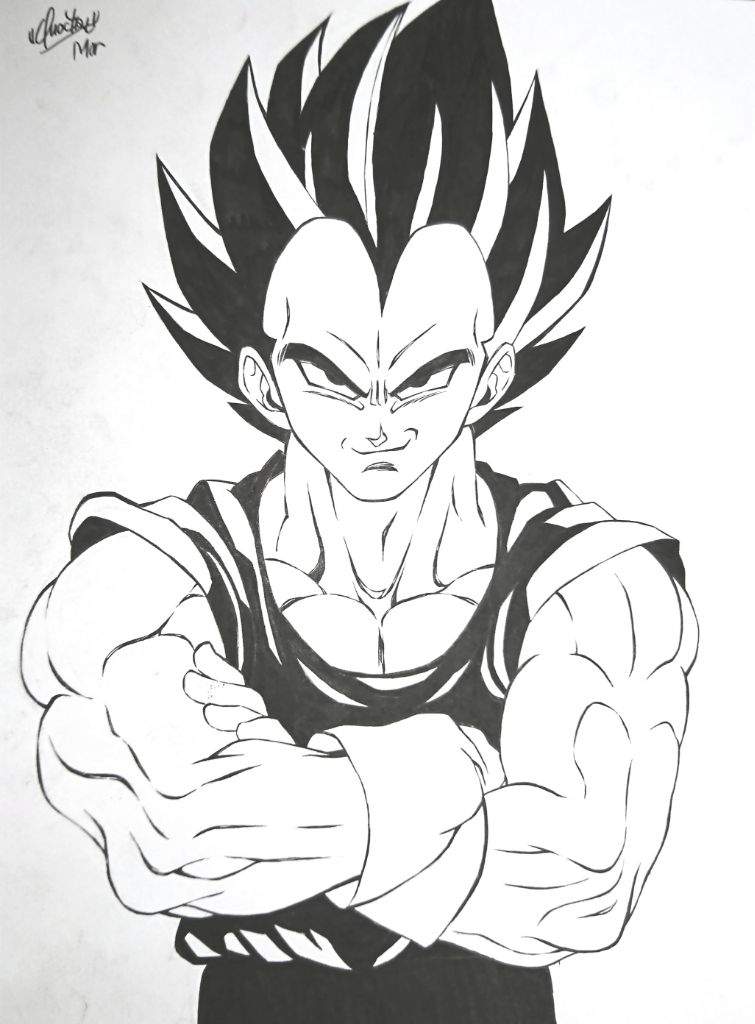 755x1024 Vegeta Drawing Part I Anime Amino