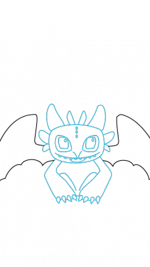 215x382 How To Draw Toothless, How To Train Your Dragon, Movies, Easy Step