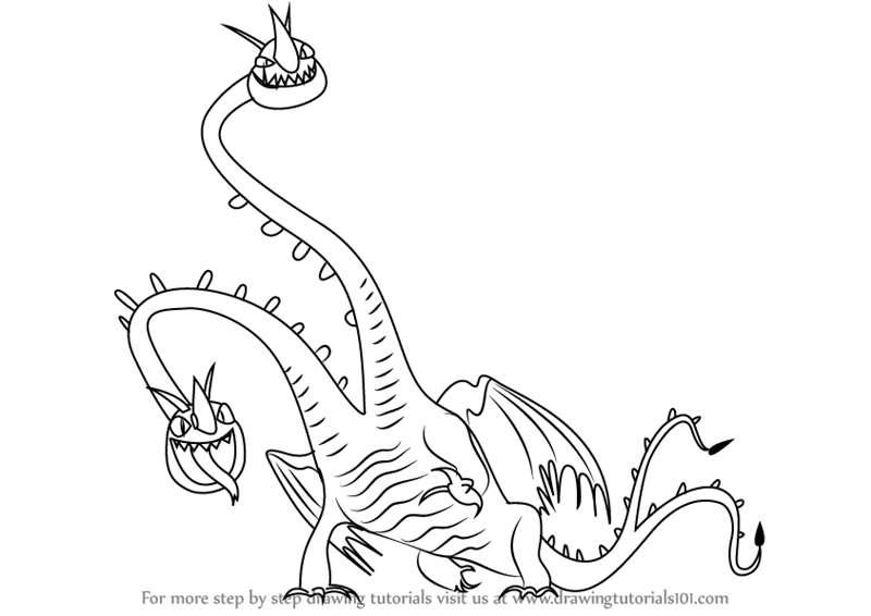 800x566 Learn How To Draw Barf And Belch From How To Train Your Dragon