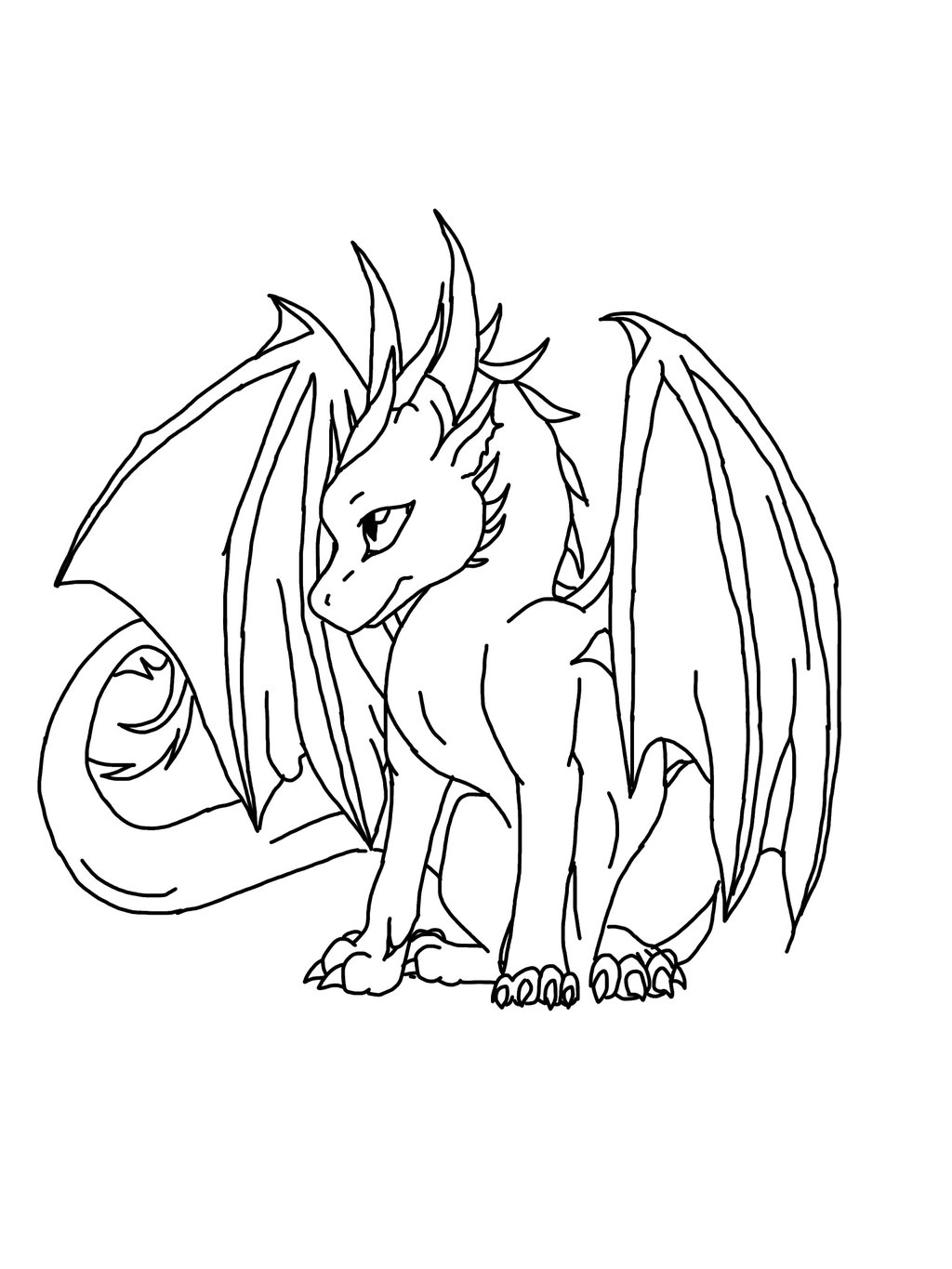 1024x1365 Adult Dragon Drawings Easy Dragon Drawings Easy. Dragon Drawings