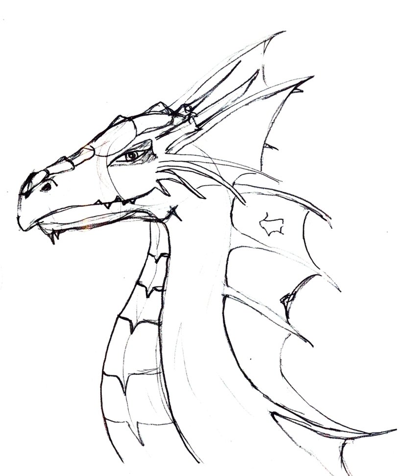 823x972 Dragon Face Drawing For Kids
