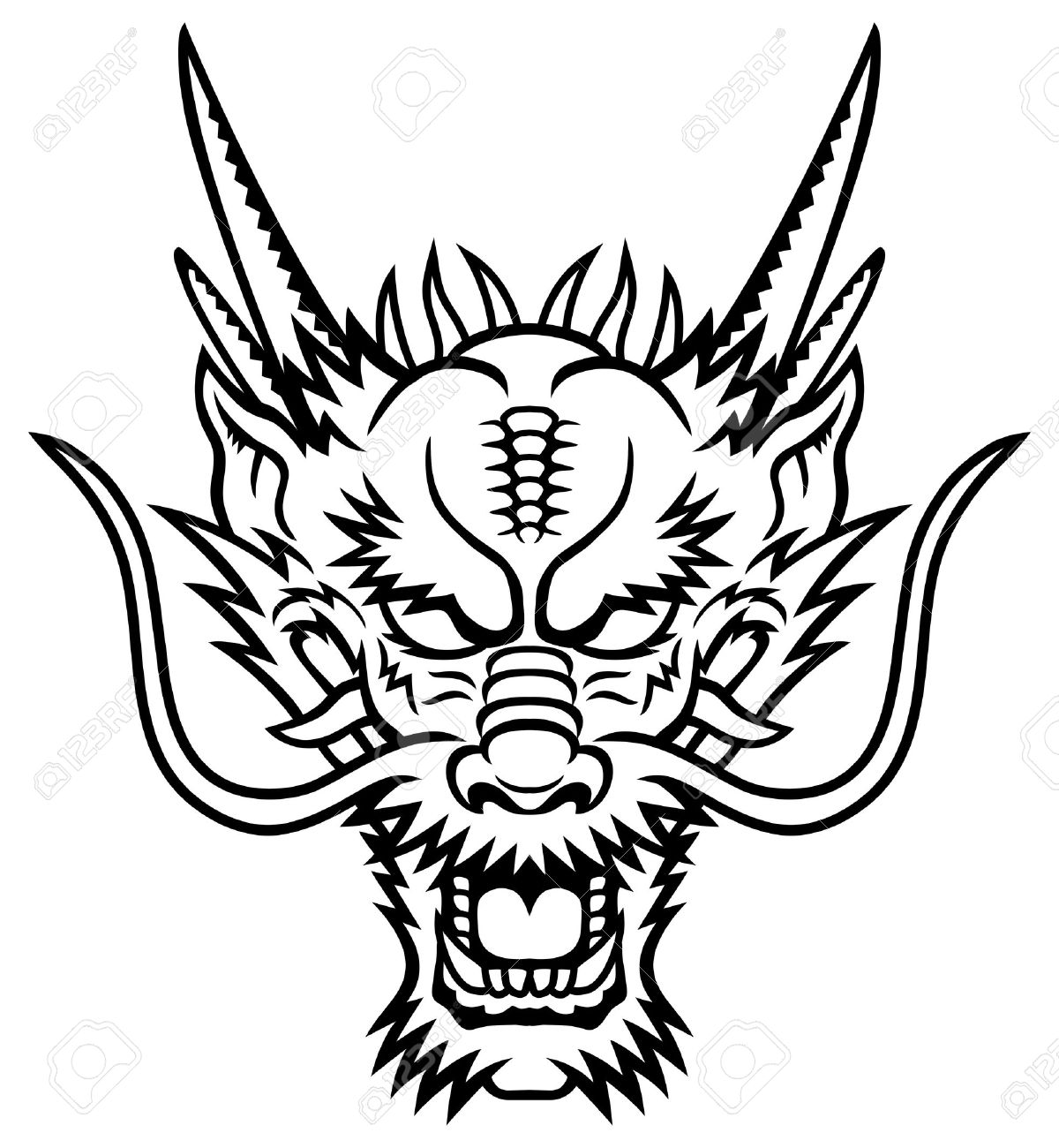 1200x1300 A Dragon Head Logo. This Is Illustration Ideal For A Mascot