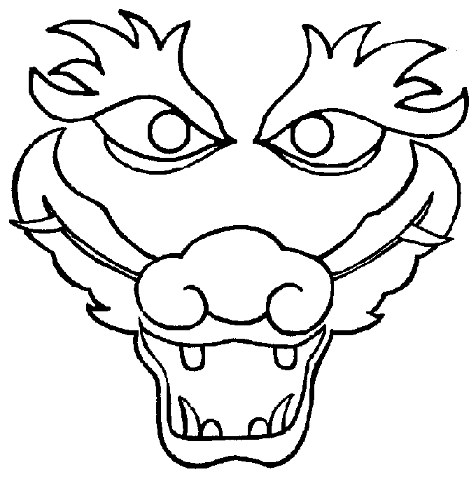680x683 Dragon Head Coloring Pages