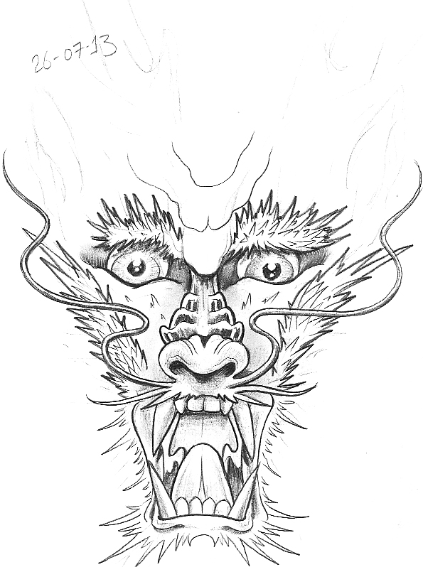 595x798 Tattoo Sketch A Day July 2013