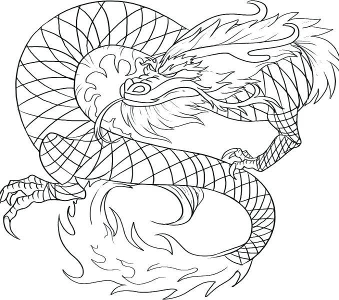 678x600 Chinese Dragon Coloring Pages New Year Dragon Drawing Dragon