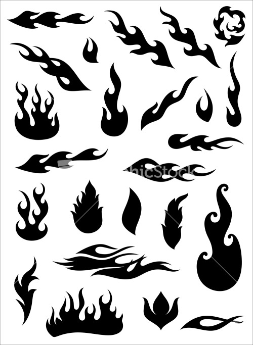 500x683 Fire Flame Vector Silhouette Pic To See