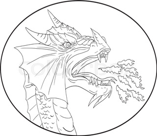 320x277 A Graphic Illustration Of A Chinese Dragon, Symbolizing