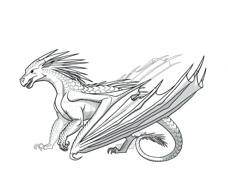 728x607 Wings Of Fire Coloring Pages Printable Dragon Many Interesting