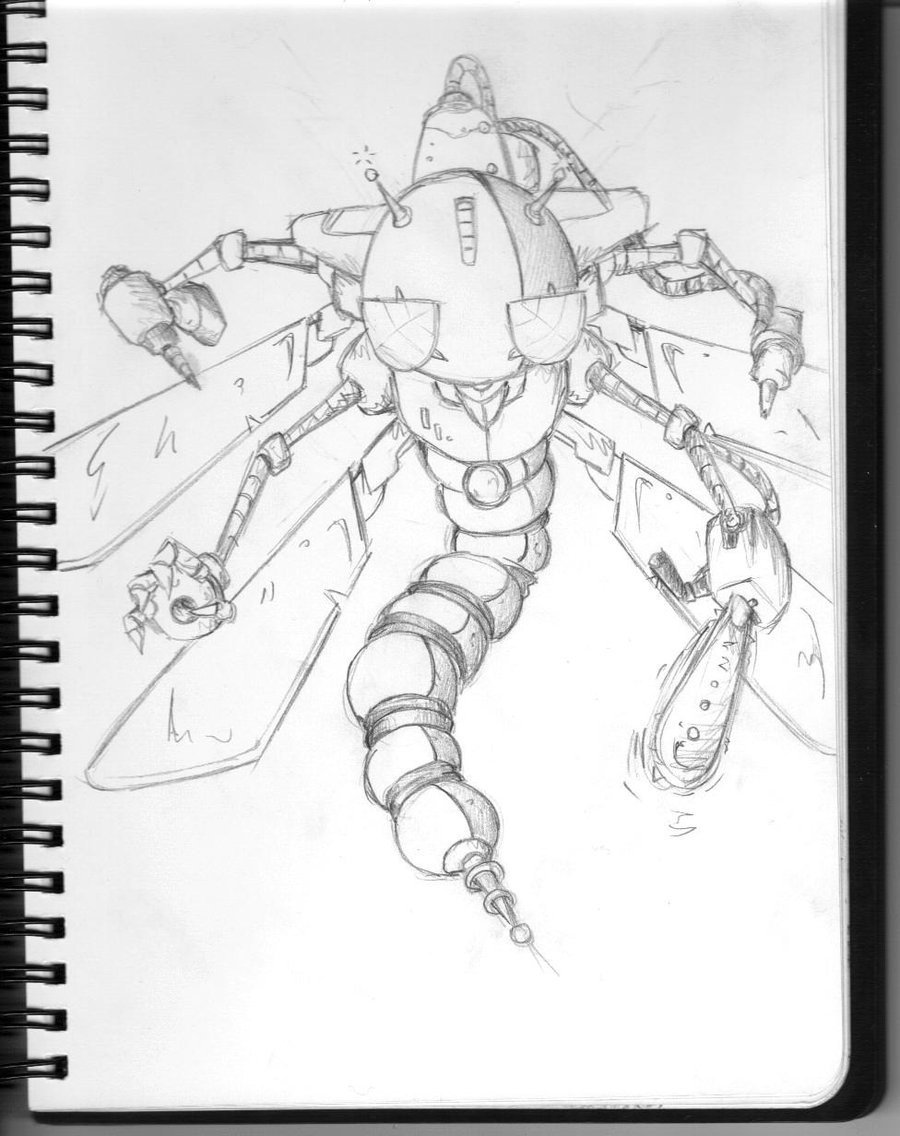 900x1136 Dragonfly Robot By Larcyn11 By Robot Drawing Club