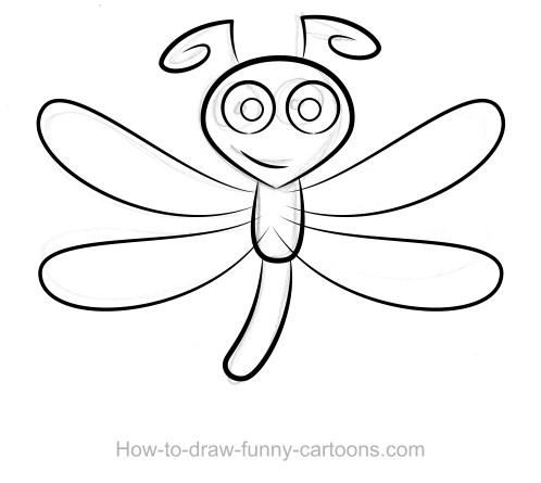 498x445 Dragonfly Drawings (Sketching + Vector)