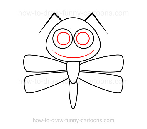 500x441 To Draw A Dragonfly