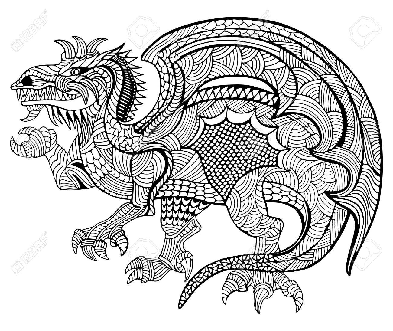 1300x1094 Hand Drawn Vector Illustration With Geometric And Floral Elements