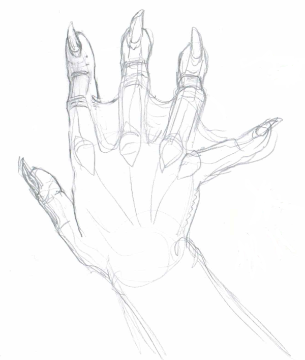 600x707 Anthro Dragon Hand By Drekena