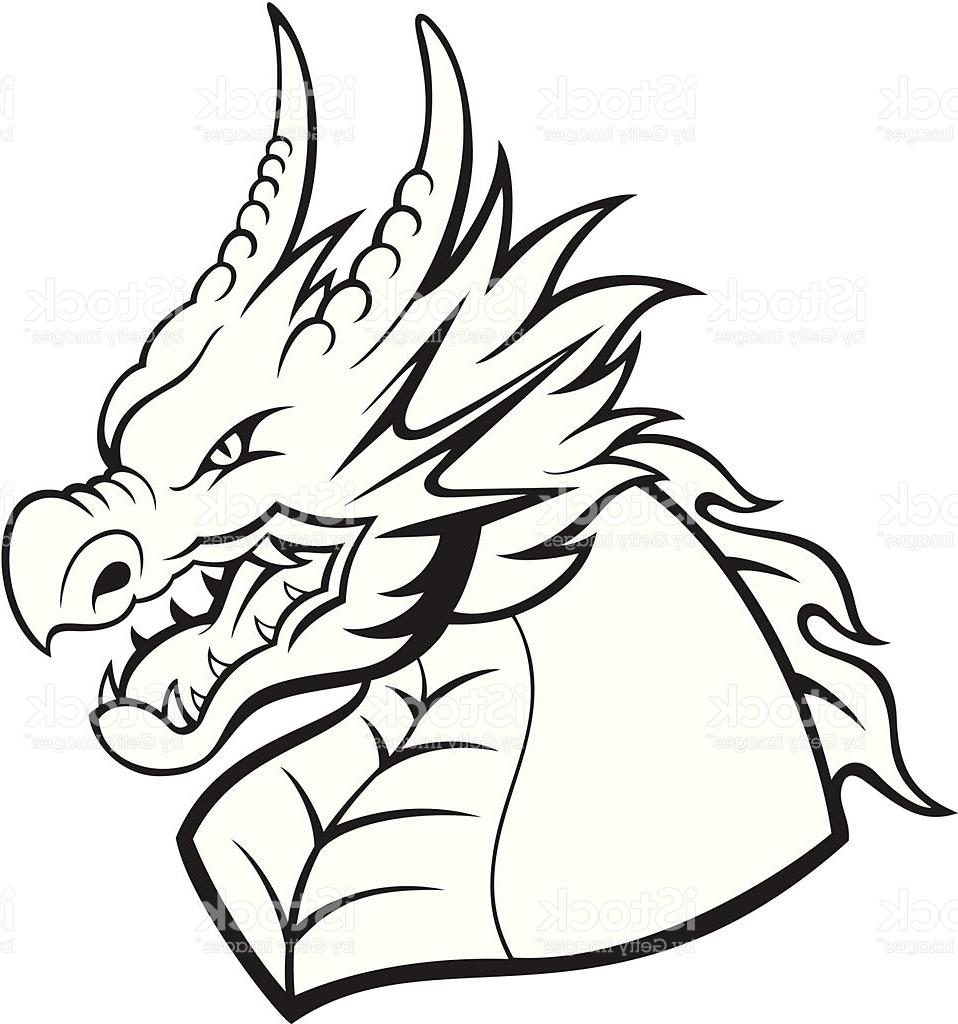 958x1024 Top Dragon Head Vector Library