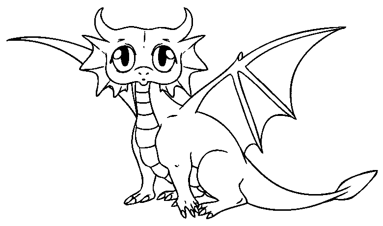 780x460 Welcome Art ~ Line Drawing ~ Dragon Head