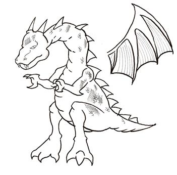 351x346 How To Draw A Dragon