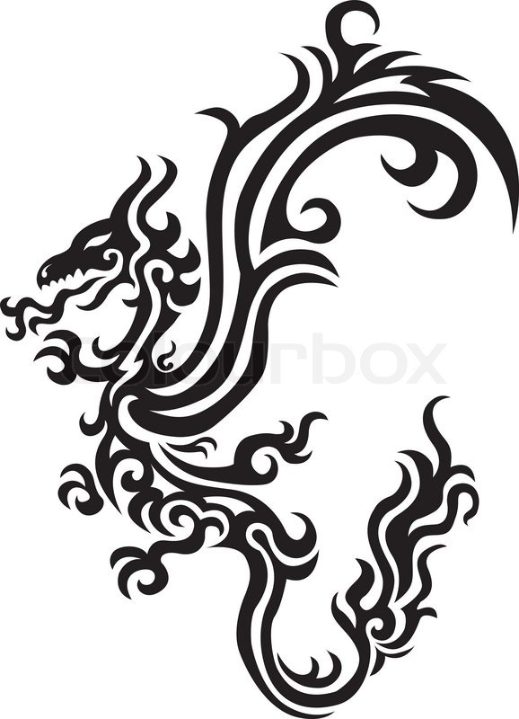 578x800 Dragon Tattoo Stock Vector Colourbox