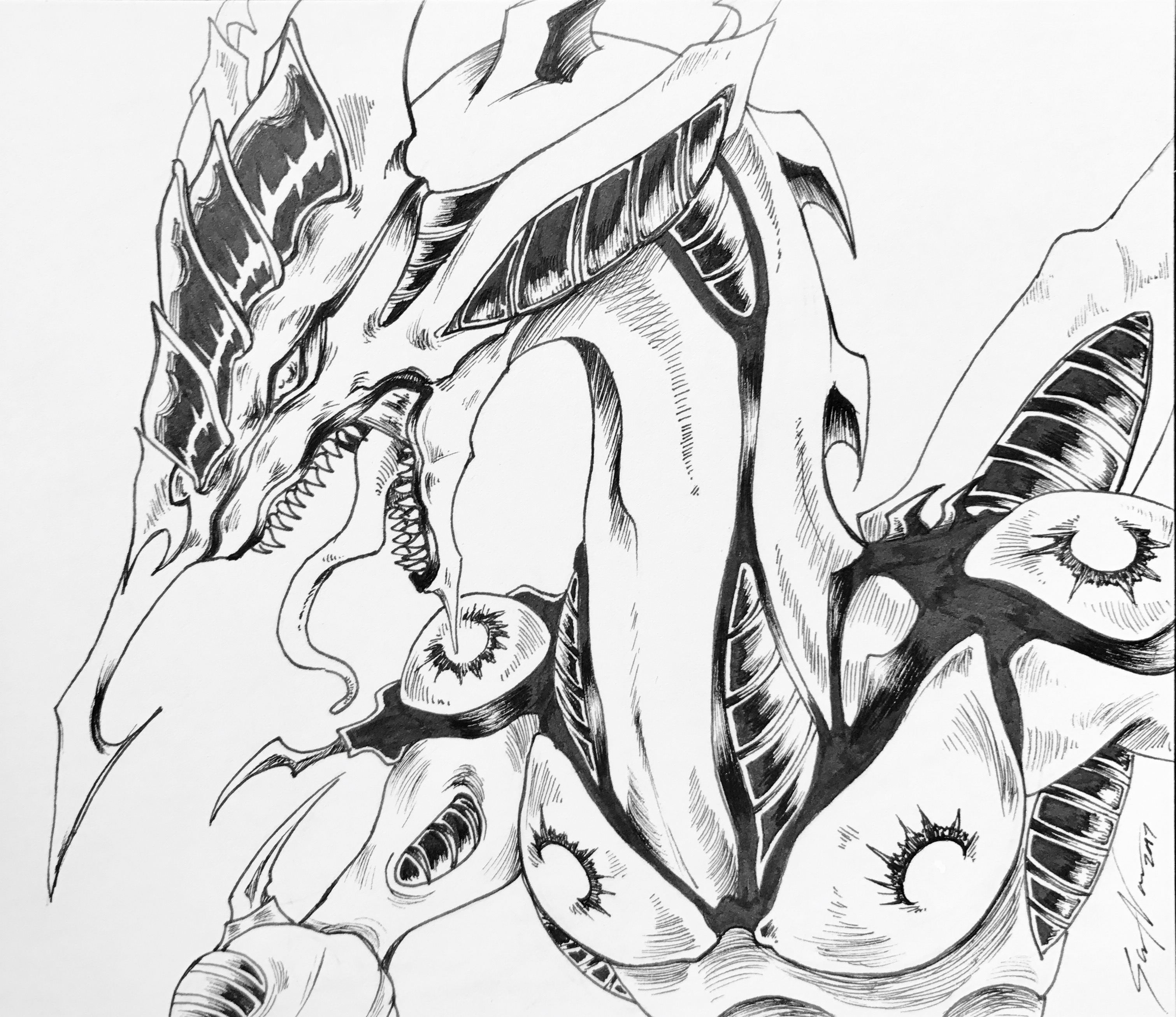 3022x2613 Stardust Dragon Ink Commission