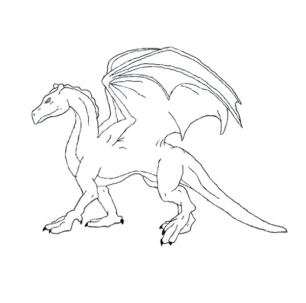 600x594 Pern Dragon Line Art By Cleoni