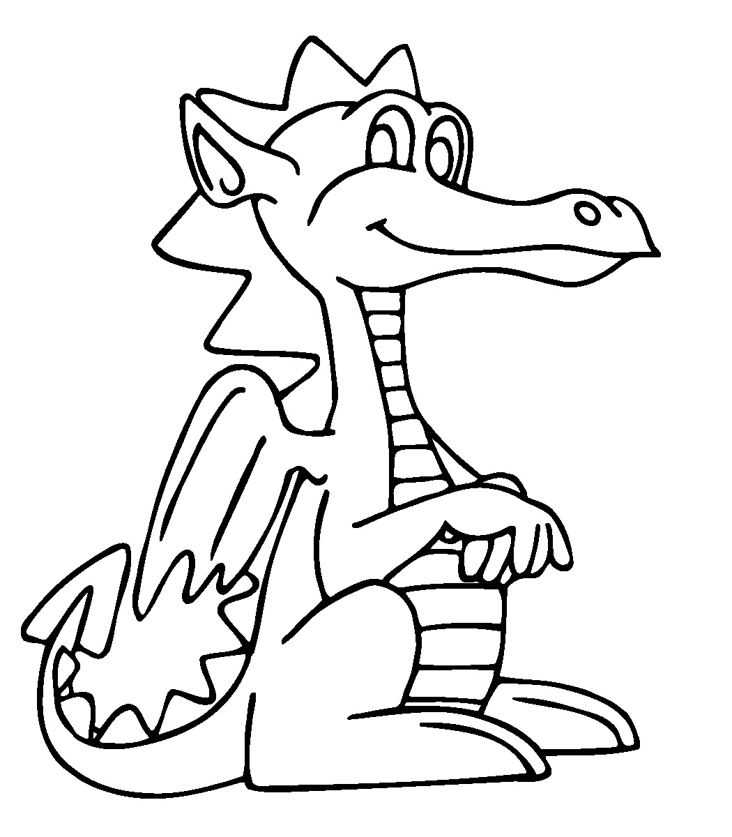 1050x1200 Dragon Clipart Black And White