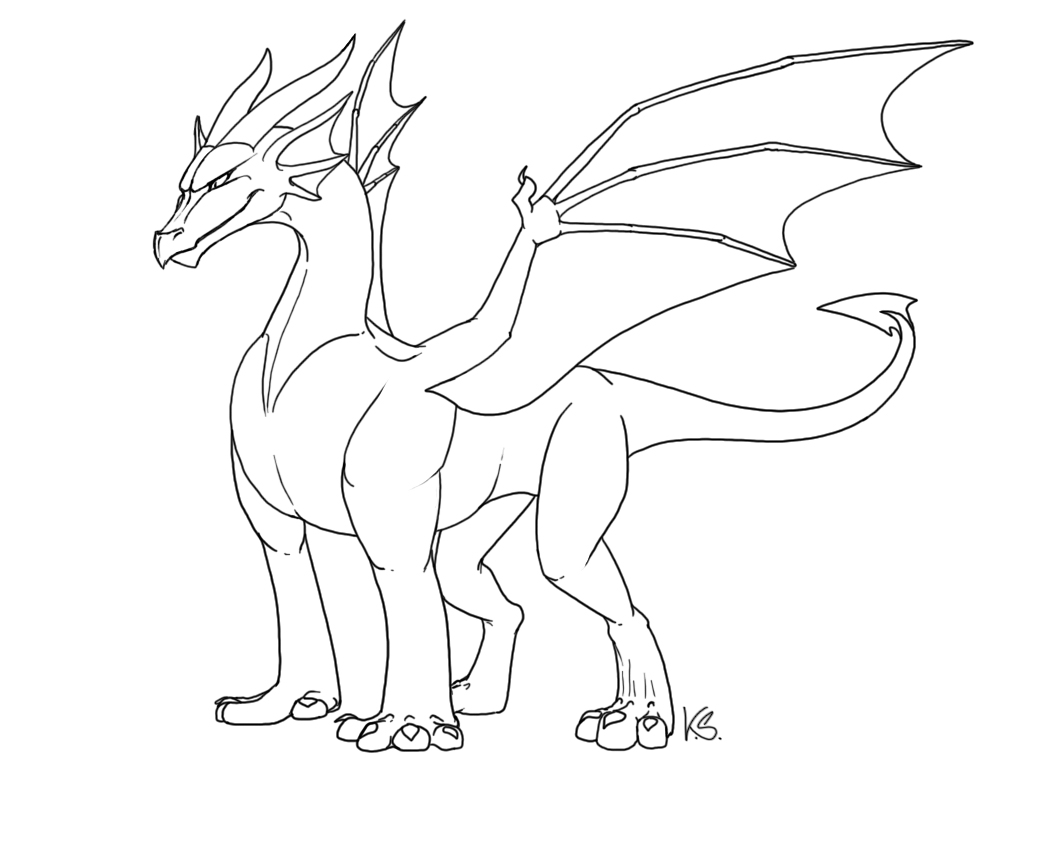 1064x841 Free Dragon Outlines Ii By Suzidragonlady