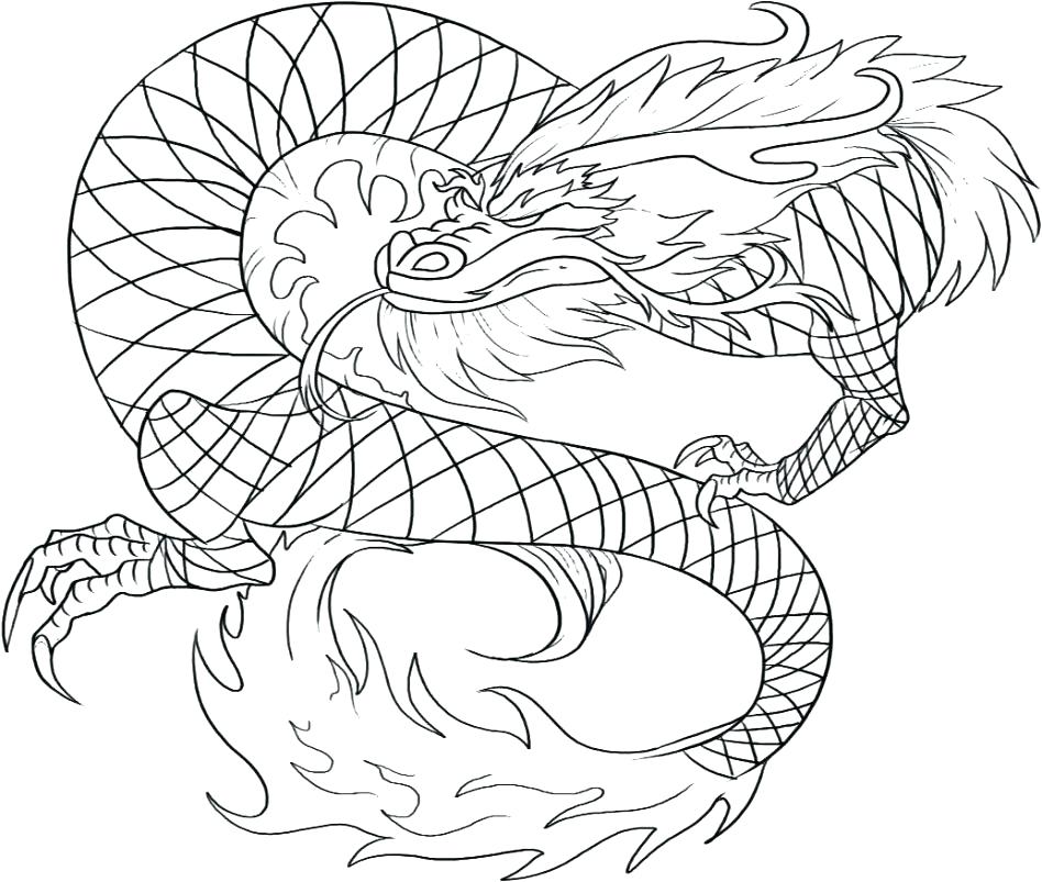 Dragon Outline Drawing at GetDrawings | Free download