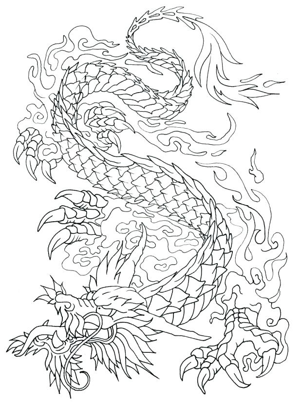 618x827 Incredible Captivating Dragon Outlines For Drawing New Kids