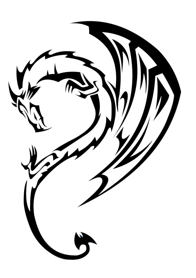752x1063 Dragon Tattoos Png Transparent Images Png All Simple Dragon