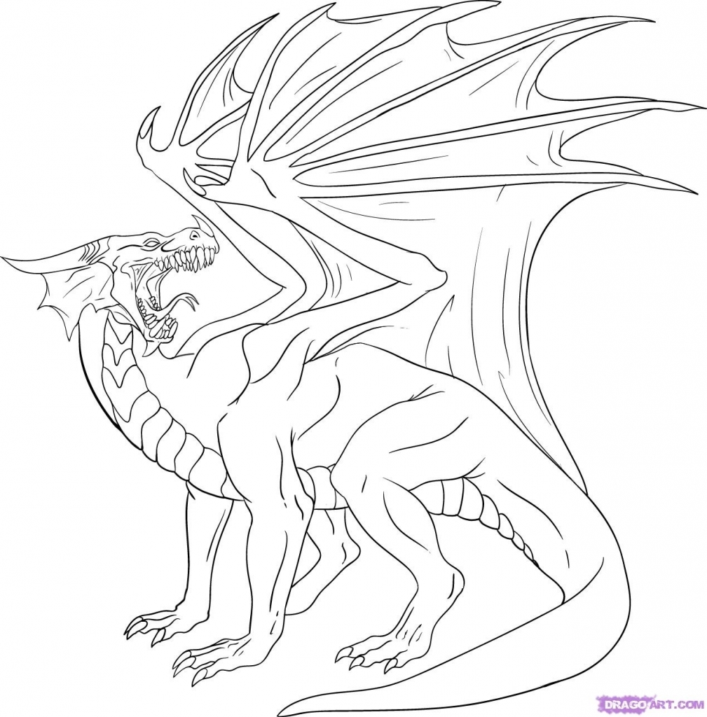 1009x1024 Easy Drawings Of Dragons How To Draw A Red Dragon Step Step