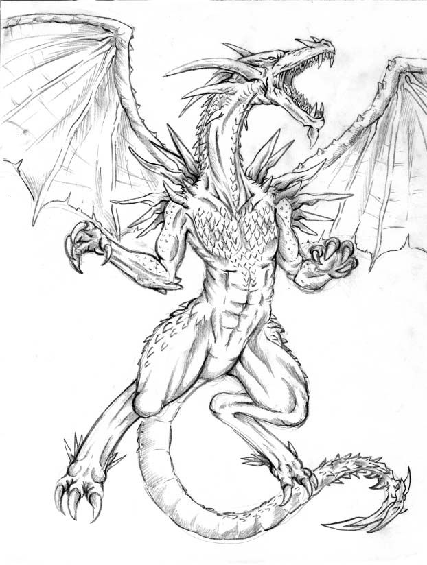 622x824 Dragon Drawings Dragon Drawing 1 By ~darknaruto2kx